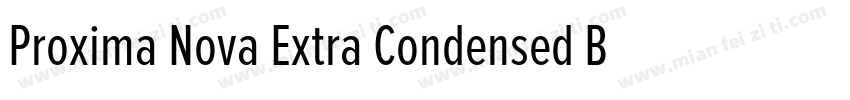 Proxima Nova Extra Condensed Bold字体转换
